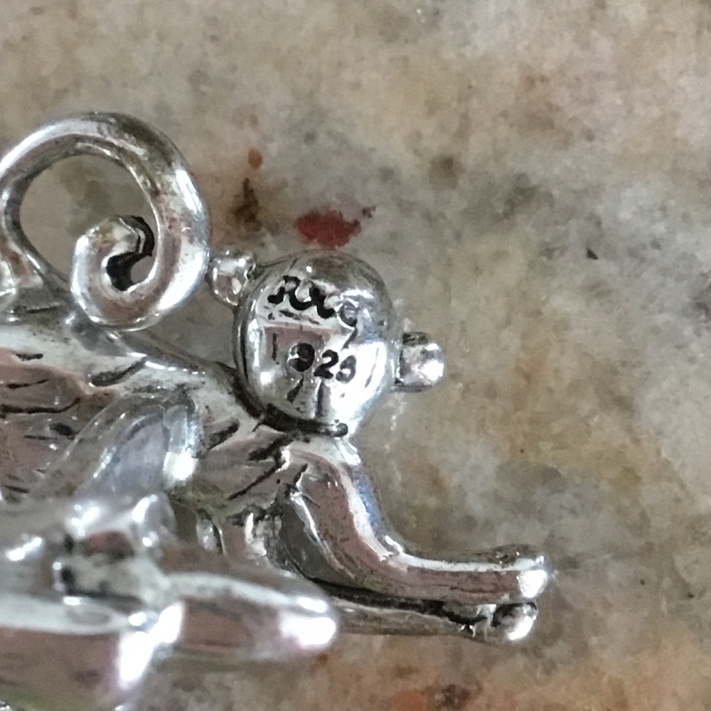 Vintage RRC Rotenier Swing Sterling Silver Playful Monkey Handcrafted Cufflinks - Picture 7 of 8